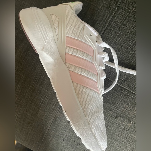 👟🌸Adidas Sneakers Running Training Sports Shoes White/Pink Gym - Picture 3 of 12